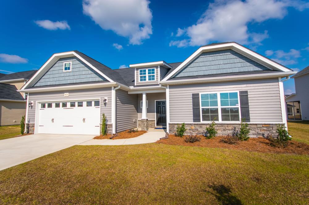Elevation C. Cambridge New Home in Raeford, NC