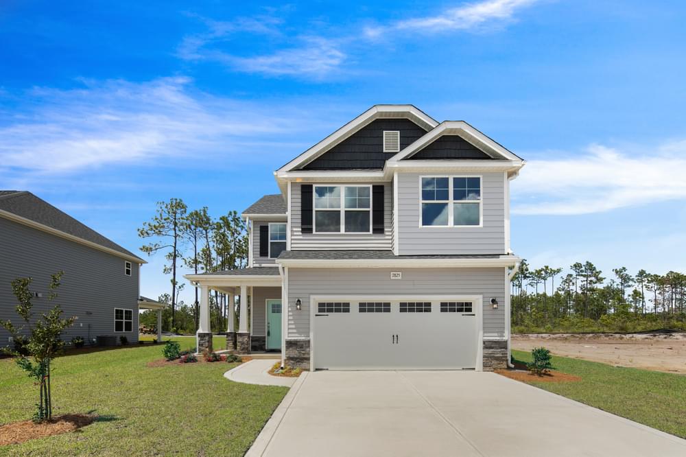 Elevation K. 1,884sf New Home in Raeford, NC