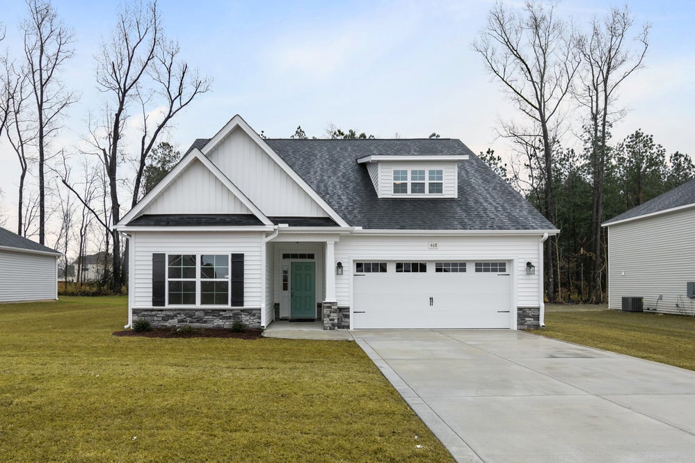 Elevation C. 2,090sf New Home in Hampstead, NC