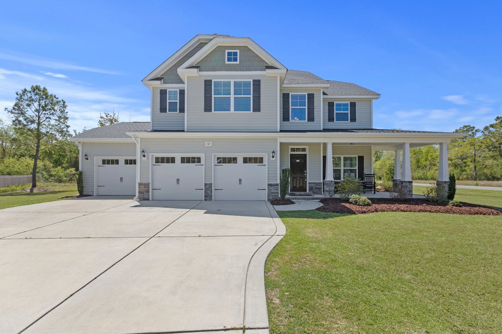 Elevation K with 3 car option. Brunswick New Home in Leland, NC
