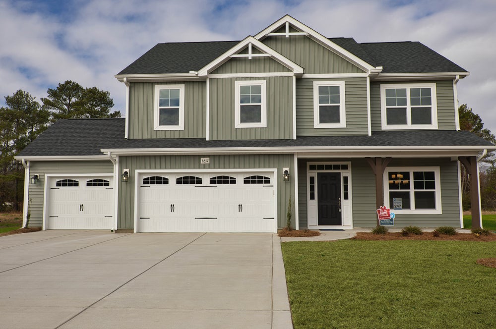 Elevation F with 3-Car Garage Option. 4br New Home in Jacksonville, NC